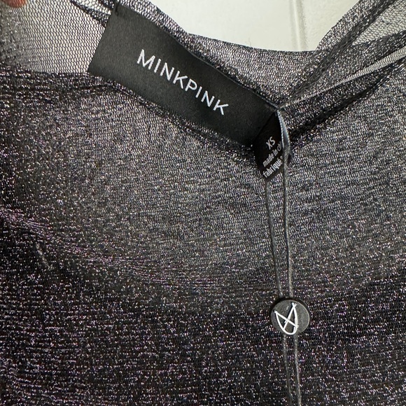 Black, Mink Pink long holiday dress - Picture 4 of 5